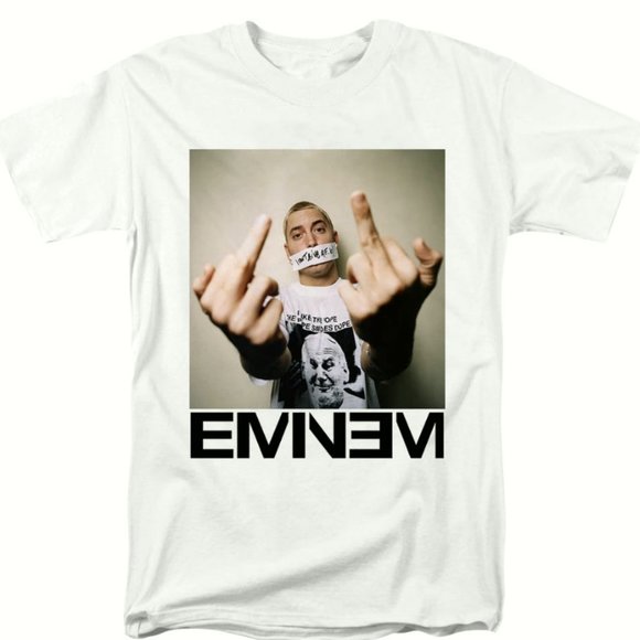 Gildan Other - Eminem Vintage Middle Finger Funny Shirt, Eminem Cool Shirt For Men